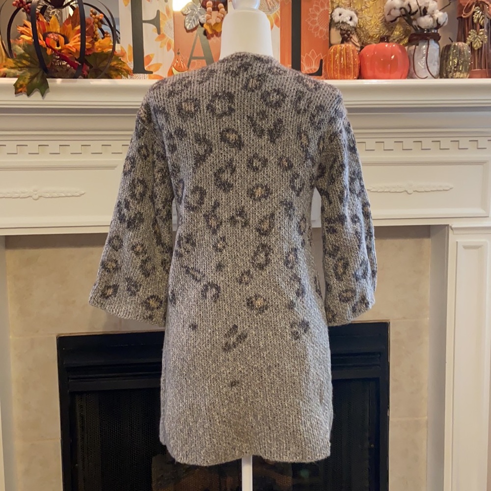 Nwt Cupcakes And Cashmere Open Front Gray Kline L… - image 4